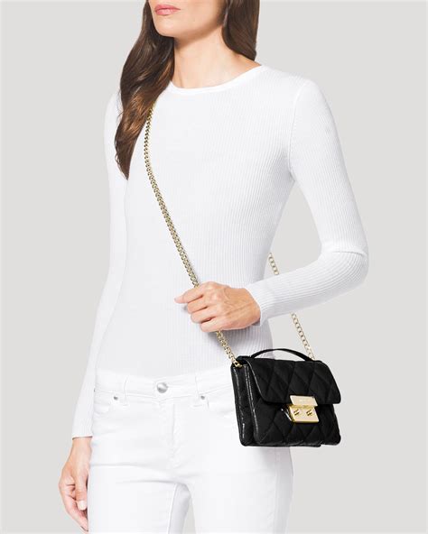 michael kors sloan small black|Michael Kors sloan crossbody.